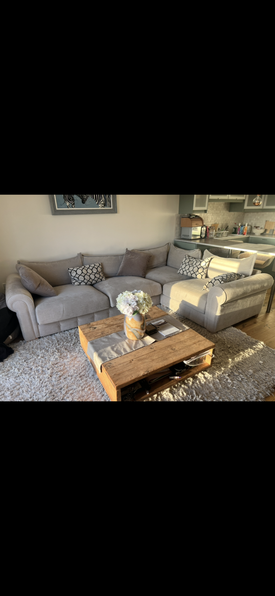 L-shaped sofa