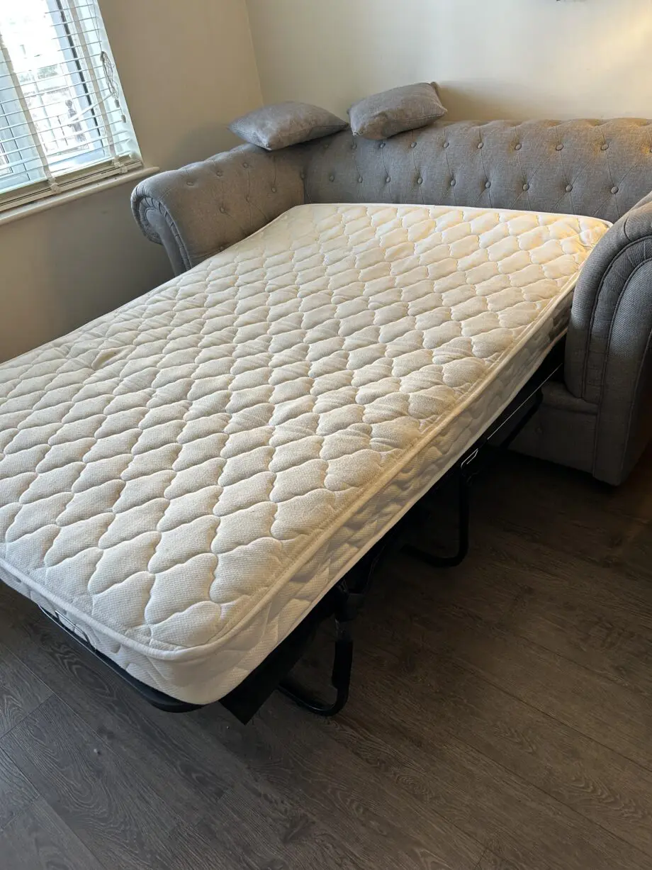 Wayfair grey fabric 3 seater sofa bed
