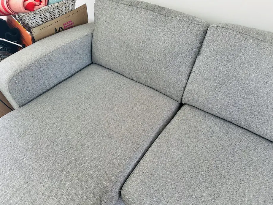 DFS Layla Grey Chaise End 3 Seater Sofa