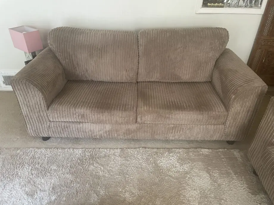 Luxor Fullback Coffee 3 + 2 Seater Sofa Suite | Soft Jumbo Cord Fabric Sofa Sets For Living Room Furniture (Coffee, 3 + 2 Sofa Suite)