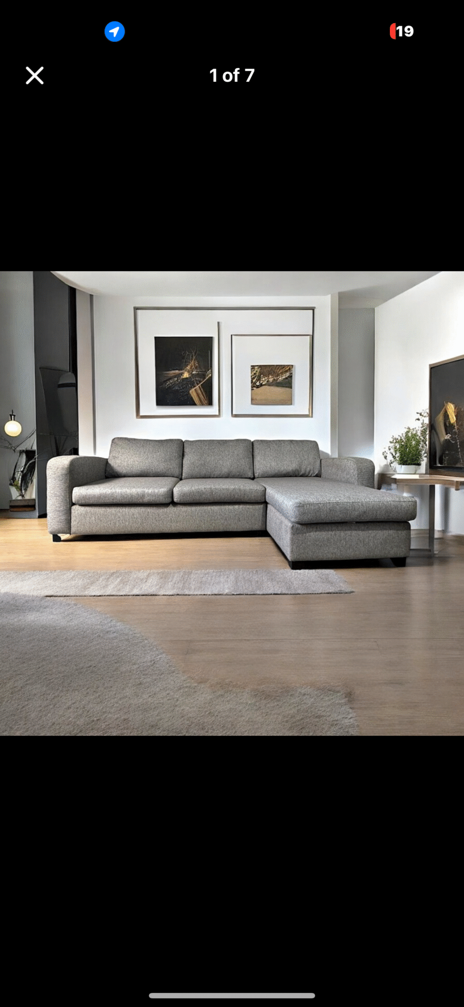 DFS layla 3 seater corner sofa