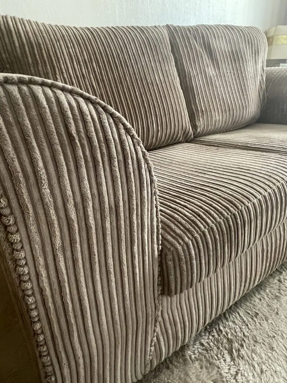 Luxor Fullback Coffee 3 + 2 Seater Sofa Suite | Soft Jumbo Cord Fabric Sofa Sets For Living Room Furniture (Coffee, 3 + 2 Sofa Suite)