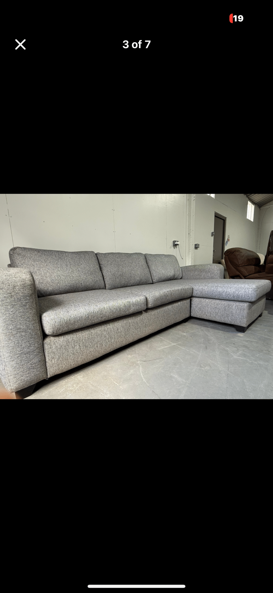 DFS layla 3 seater corner sofa