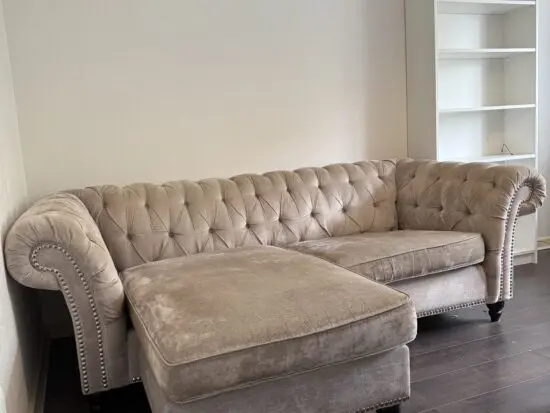 Beige Chesterfield Sofa