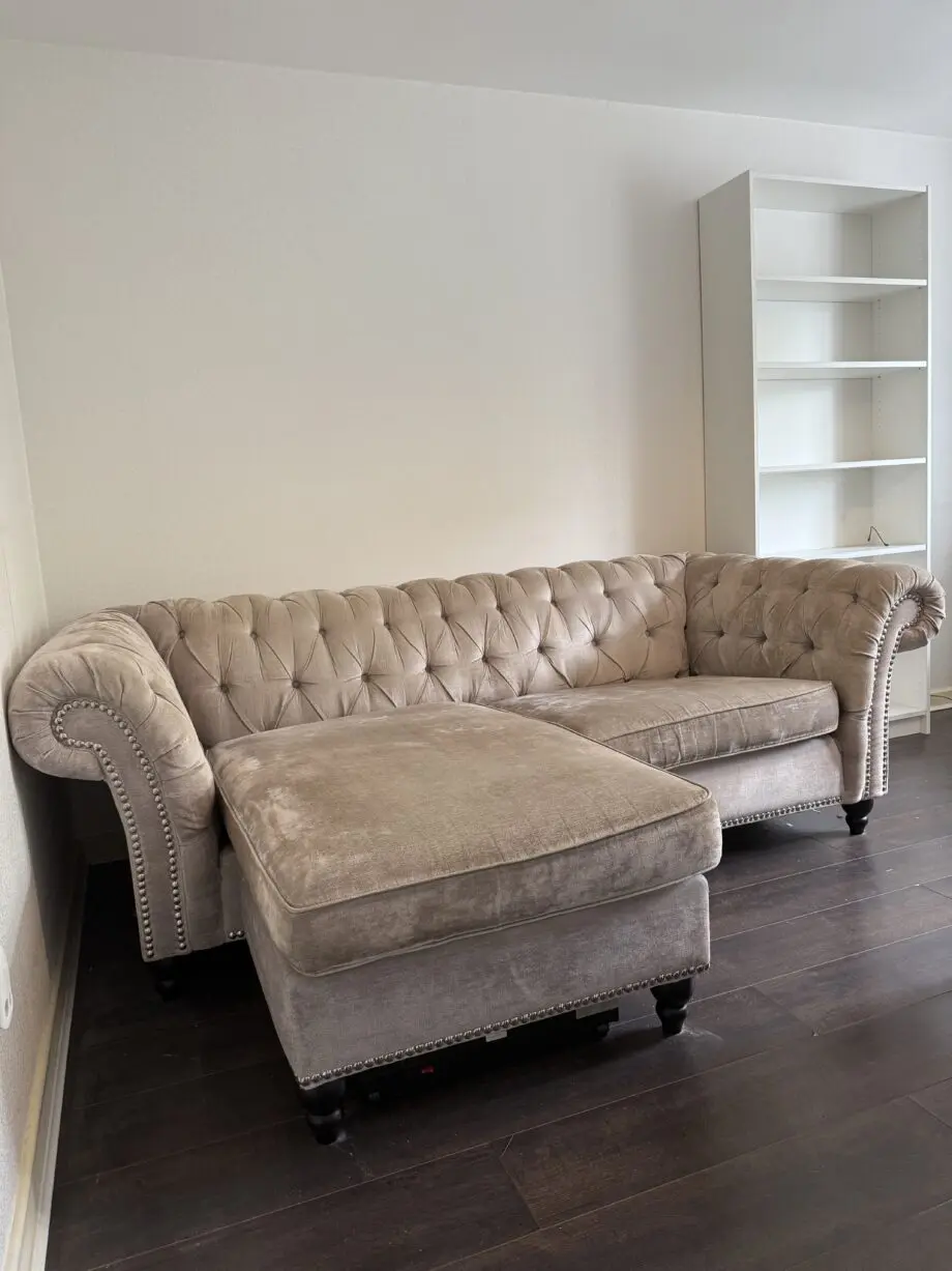 Beige Chesterfield Sofa
