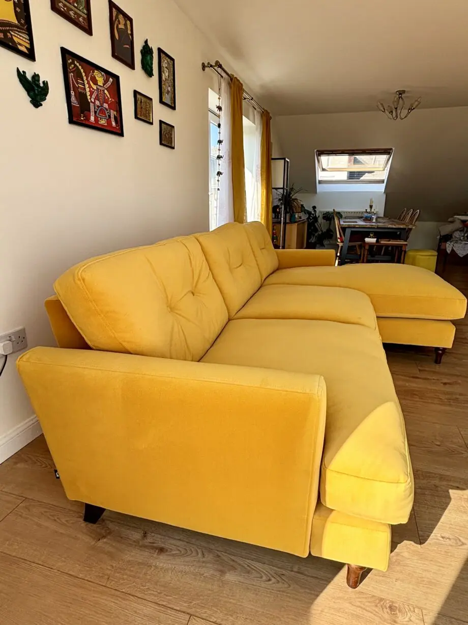 Almost New! DFS - Luxury Velvet, large 4-Seater Sofa