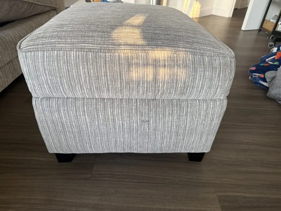 DFS Brayton Pillow Back 4 Seater Sofa & Footstool - Grey