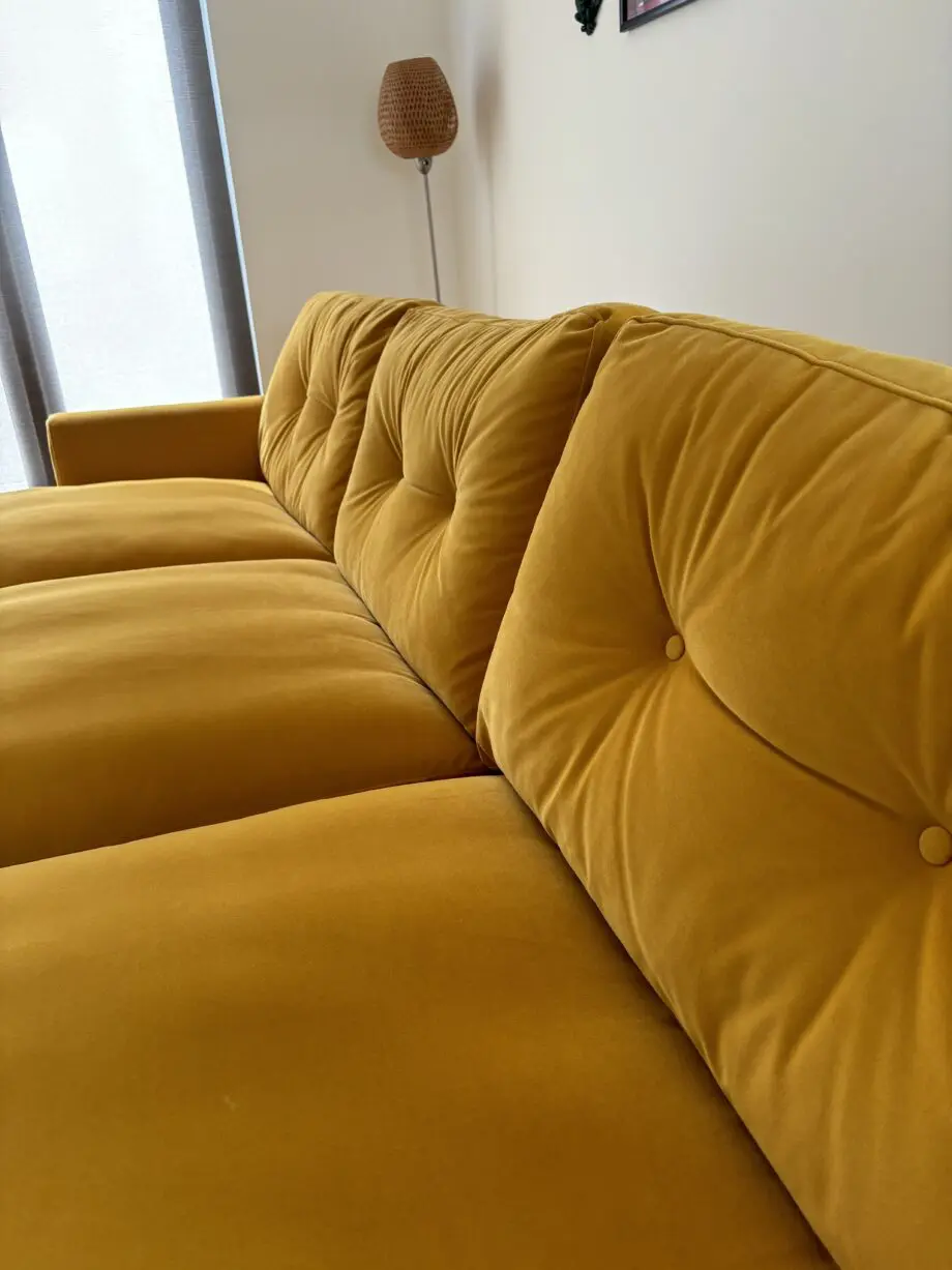 Almost New! DFS - Luxury Velvet, large 4-Seater Sofa