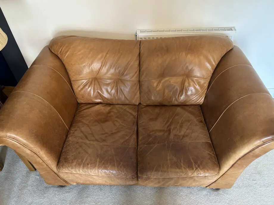 Rare Italian Leather Sofa Set – 4 Seater, 2 Seater & Armchair