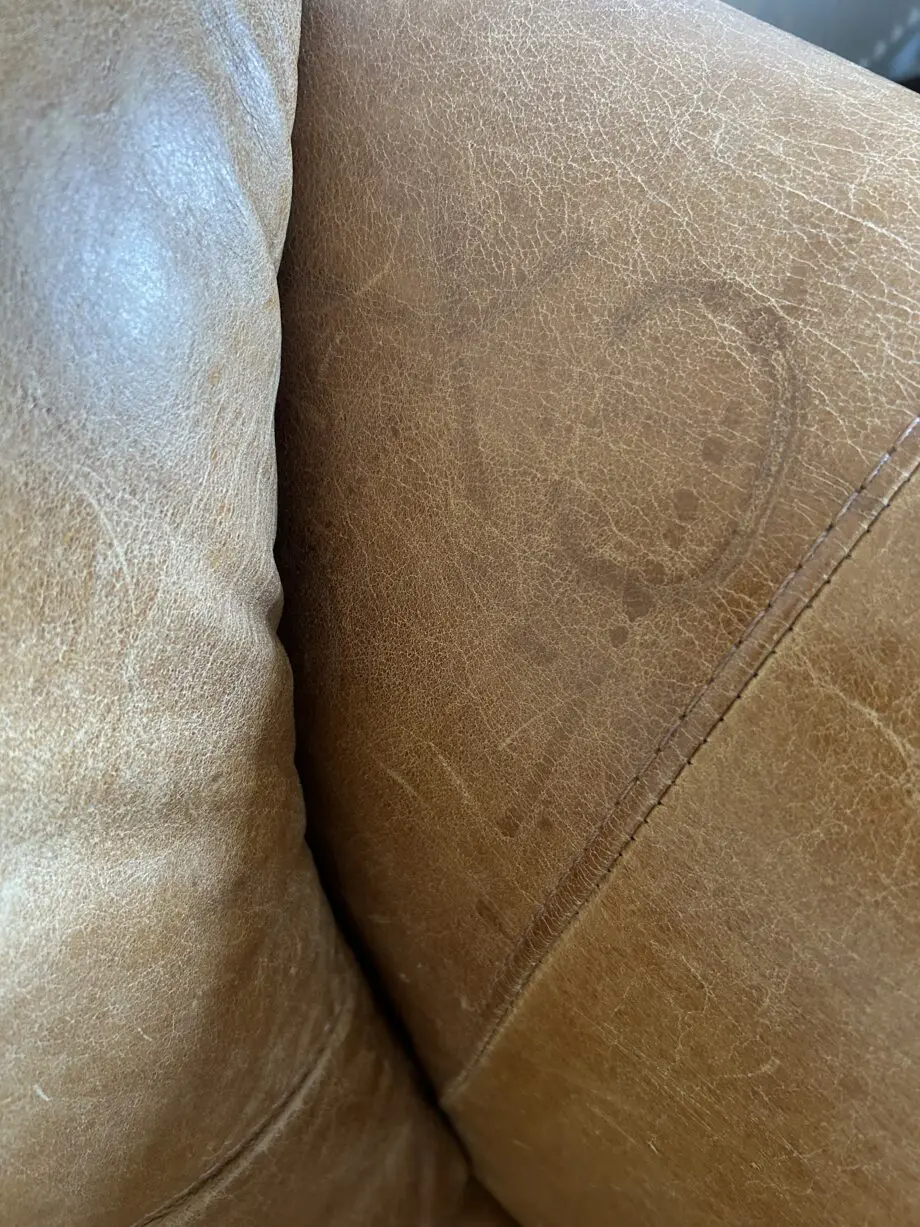 Rare Italian Leather Sofa Set – 4 Seater, 2 Seater & Armchair