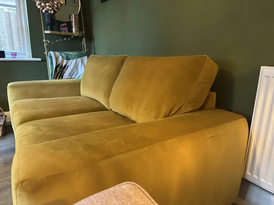 Next mustard velvet Houghton Sofa