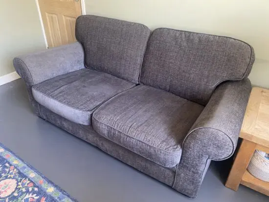 Dark grey sofa bed