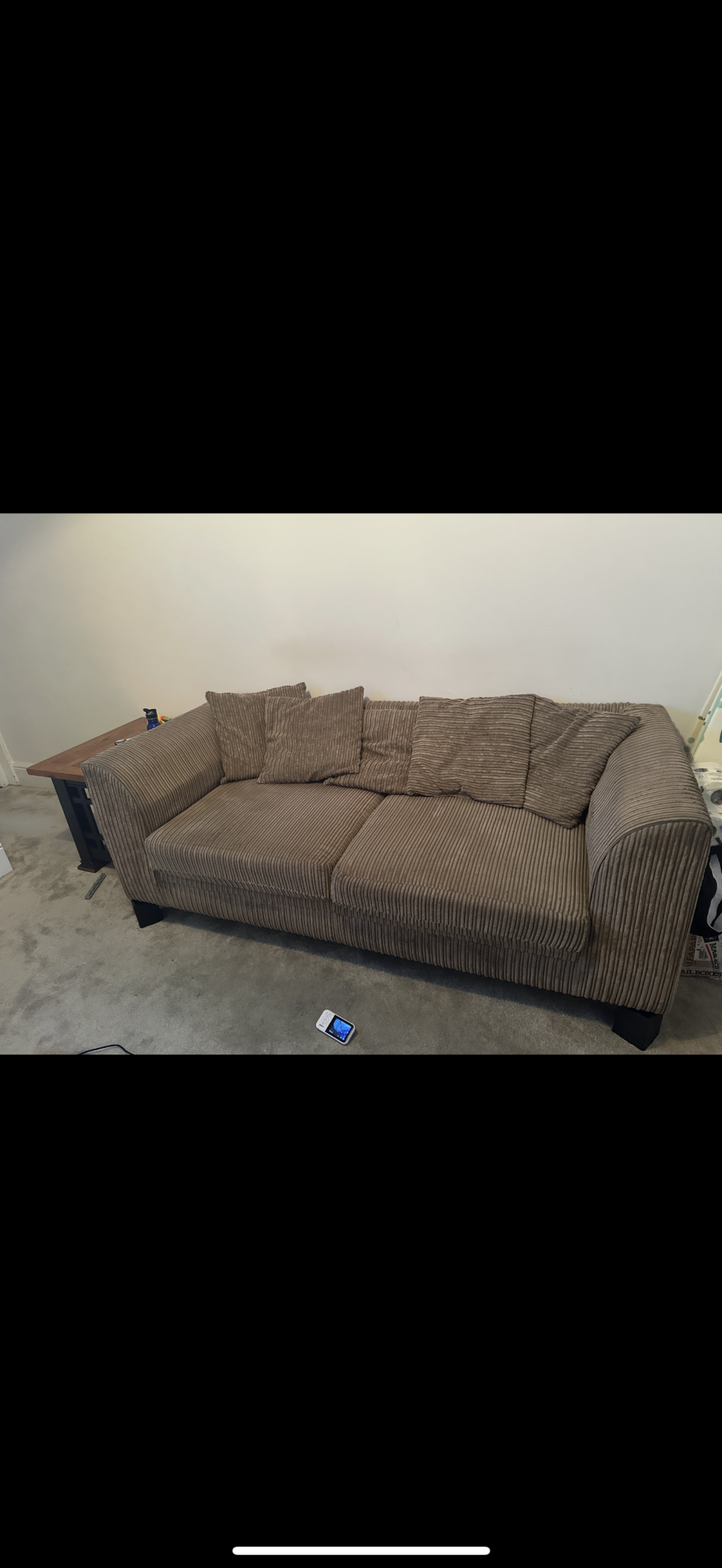 3 seater Brown sofa