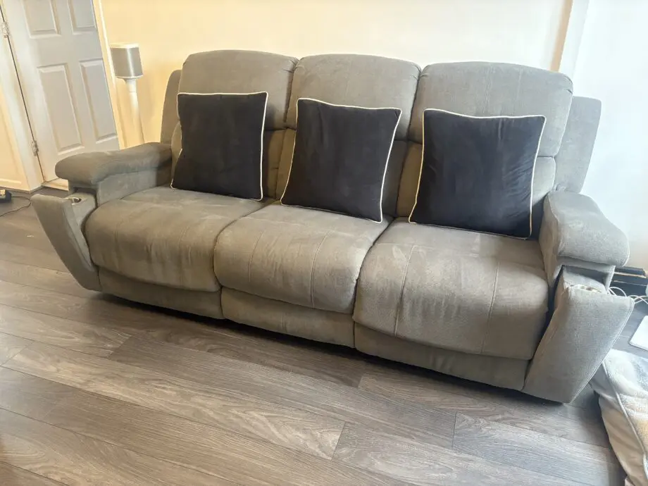 Grey 3 seater