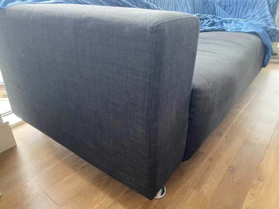 Charcoal Grey Fabric Sofa Modern & Comfortable