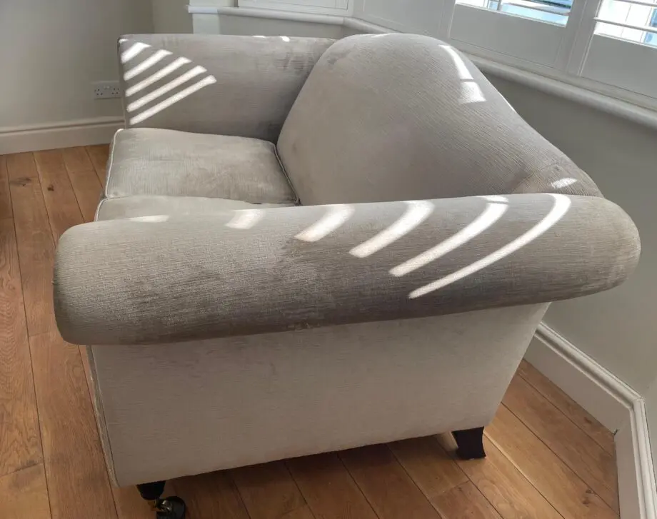 2 x Laura Ashley Gloucester 3 and 2 seater sofas in Pale Steel Grey, Orla Fabric