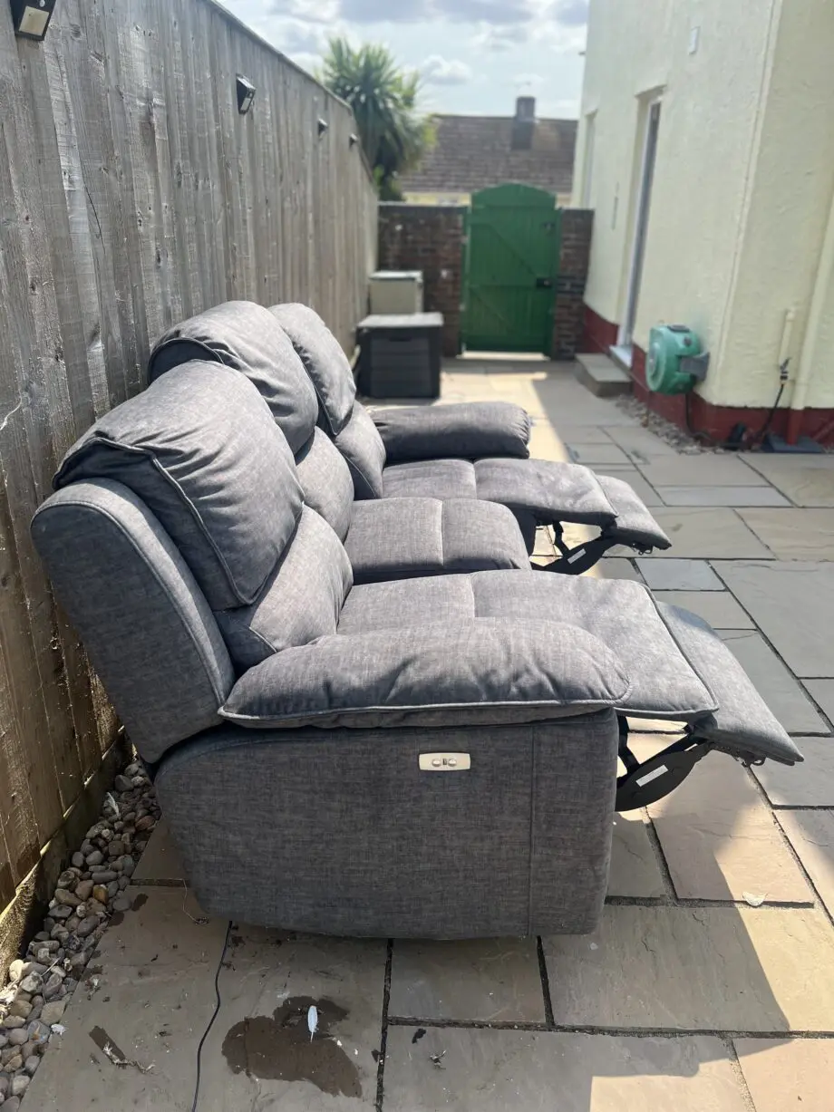 Oak , furniture land , charcoal grey, good wood.