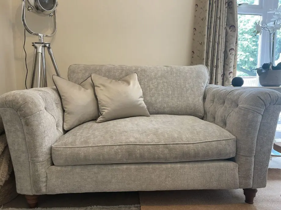Silver grey 4 + 2 seater sofas
