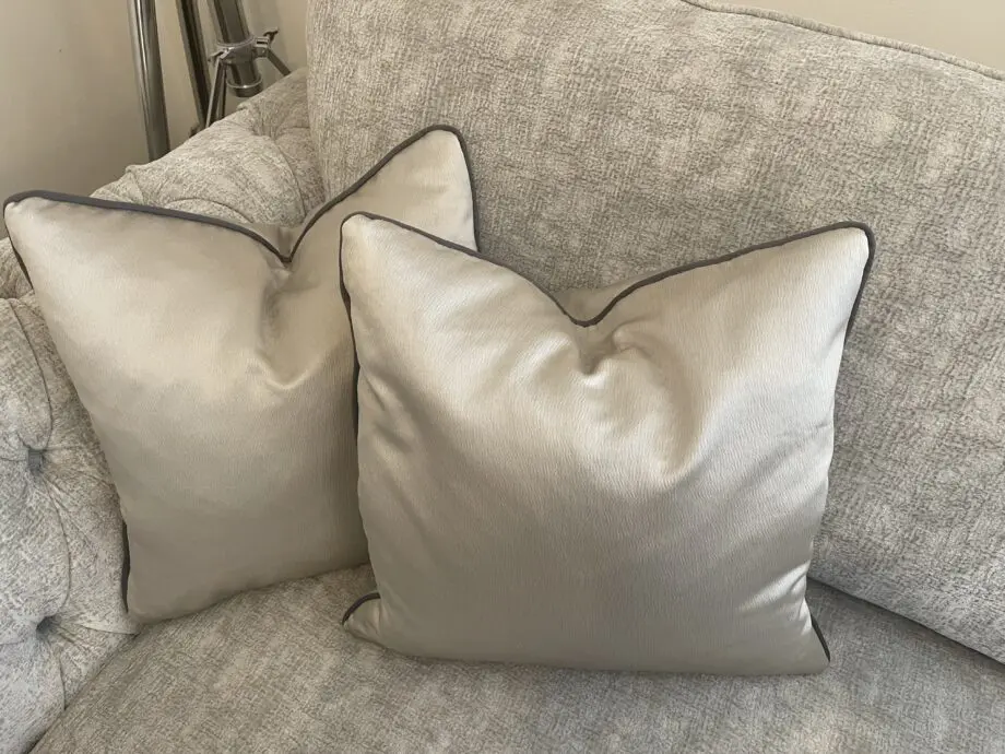 Silver grey 4 + 2 seater sofas