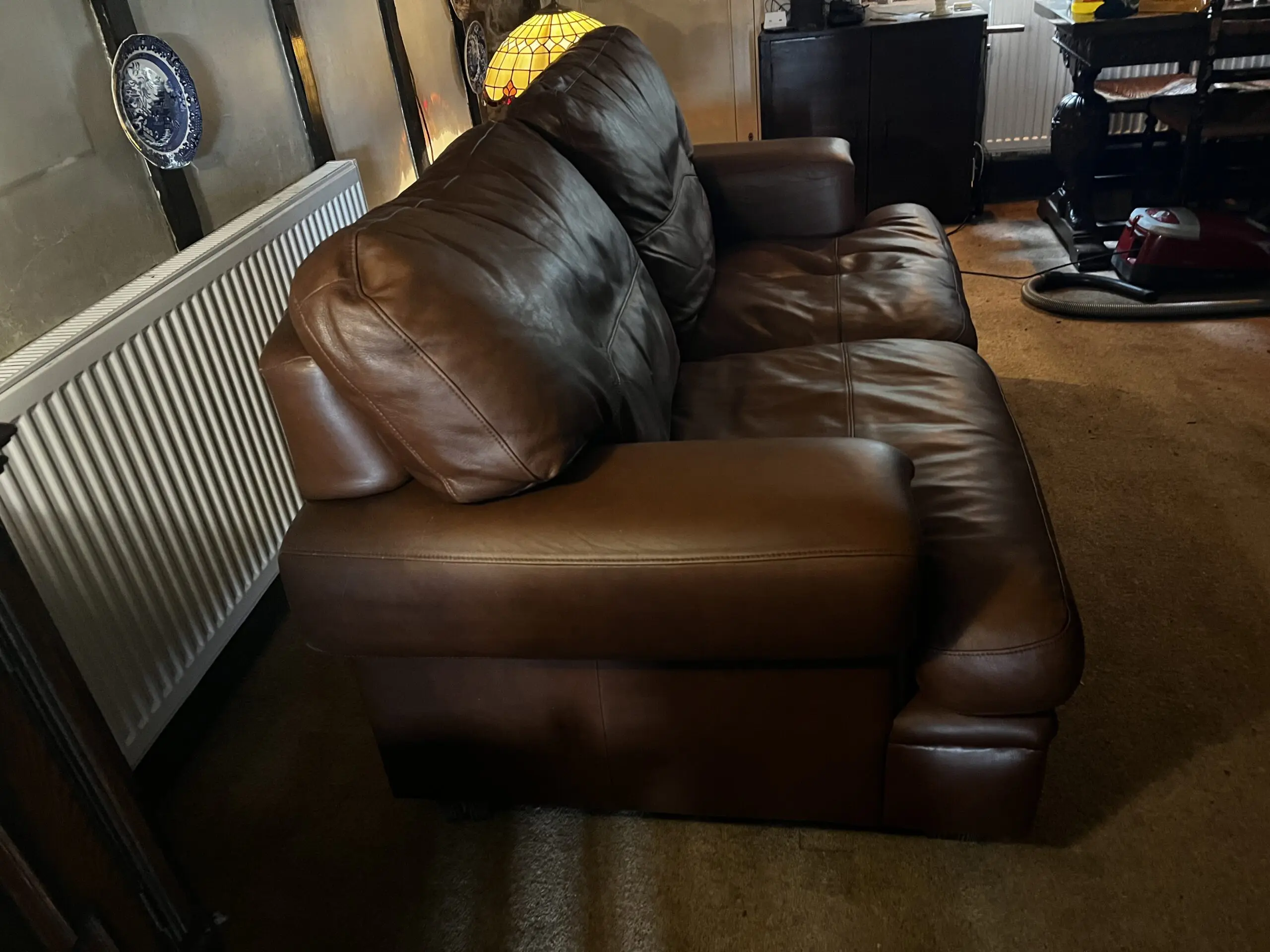 Brown Leather Sofa