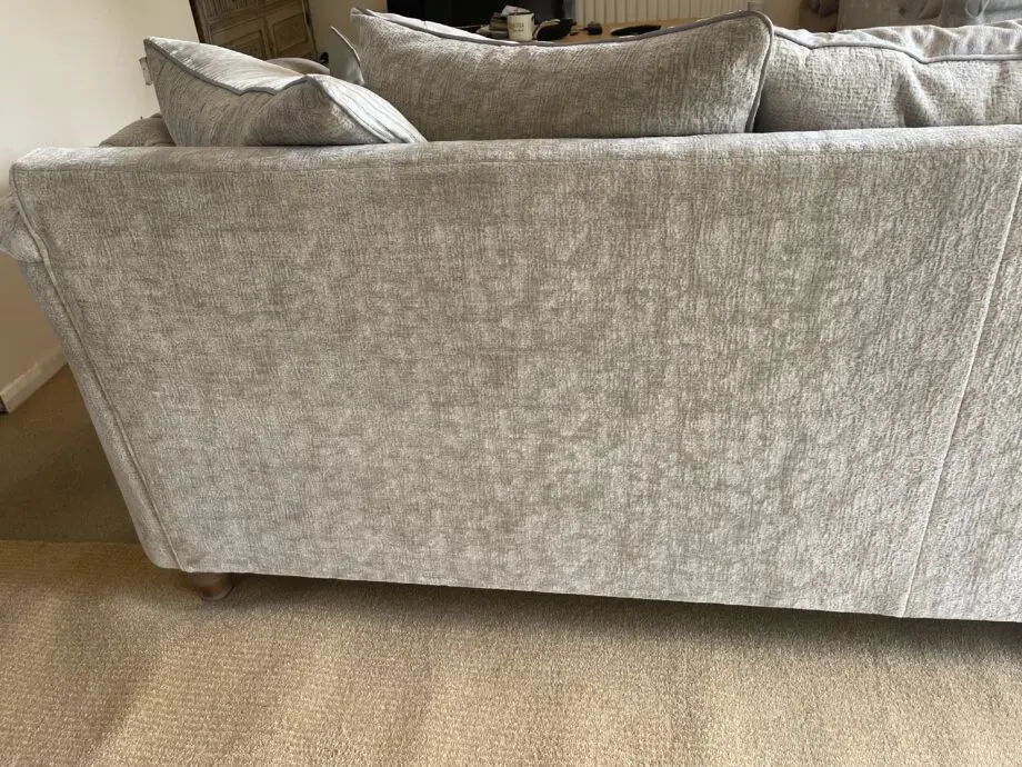 Silver grey 4 + 2 seater sofas