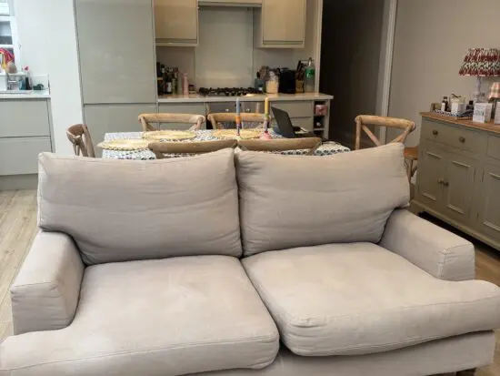 Sofa.com brushed linen cotton 2 seater sofa