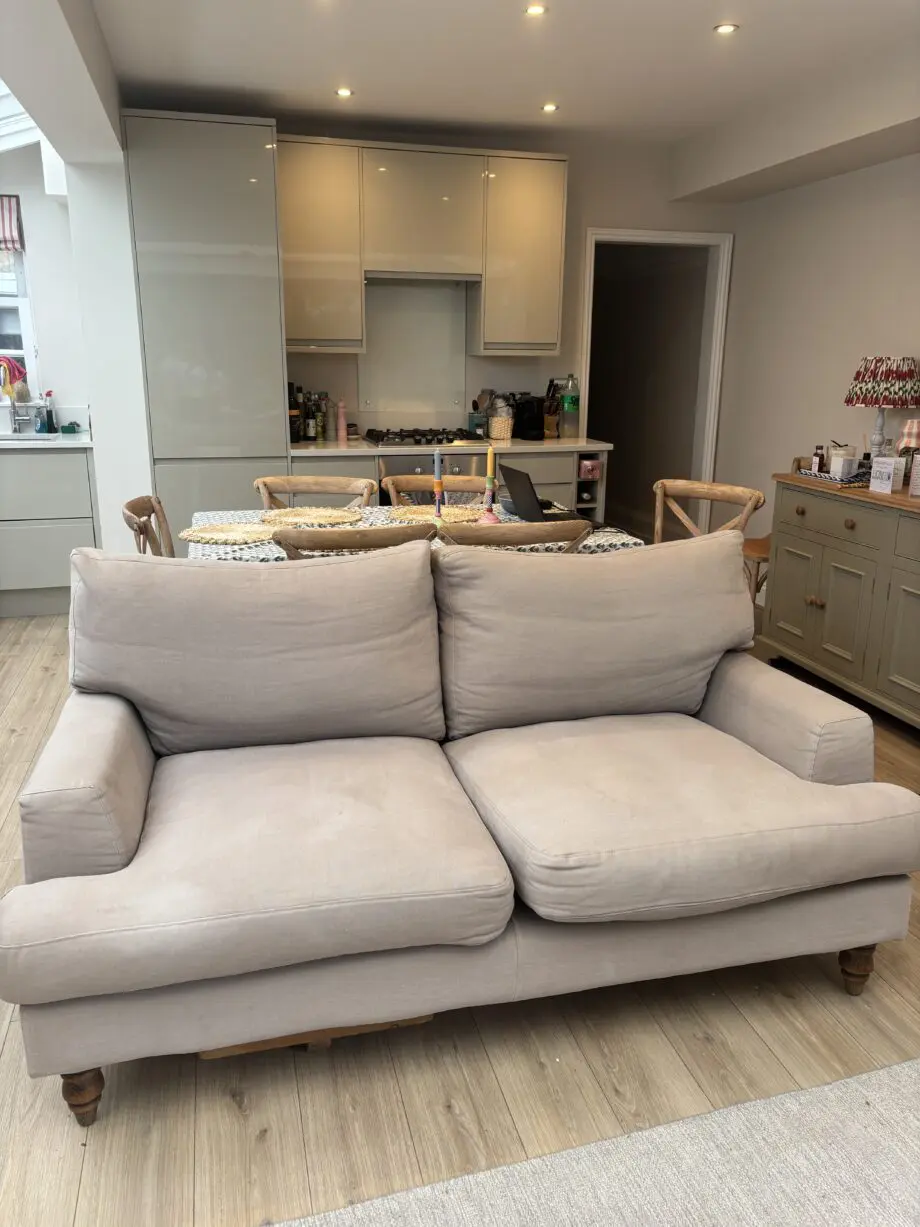 Sofa.com brushed linen cotton 2 seater sofa