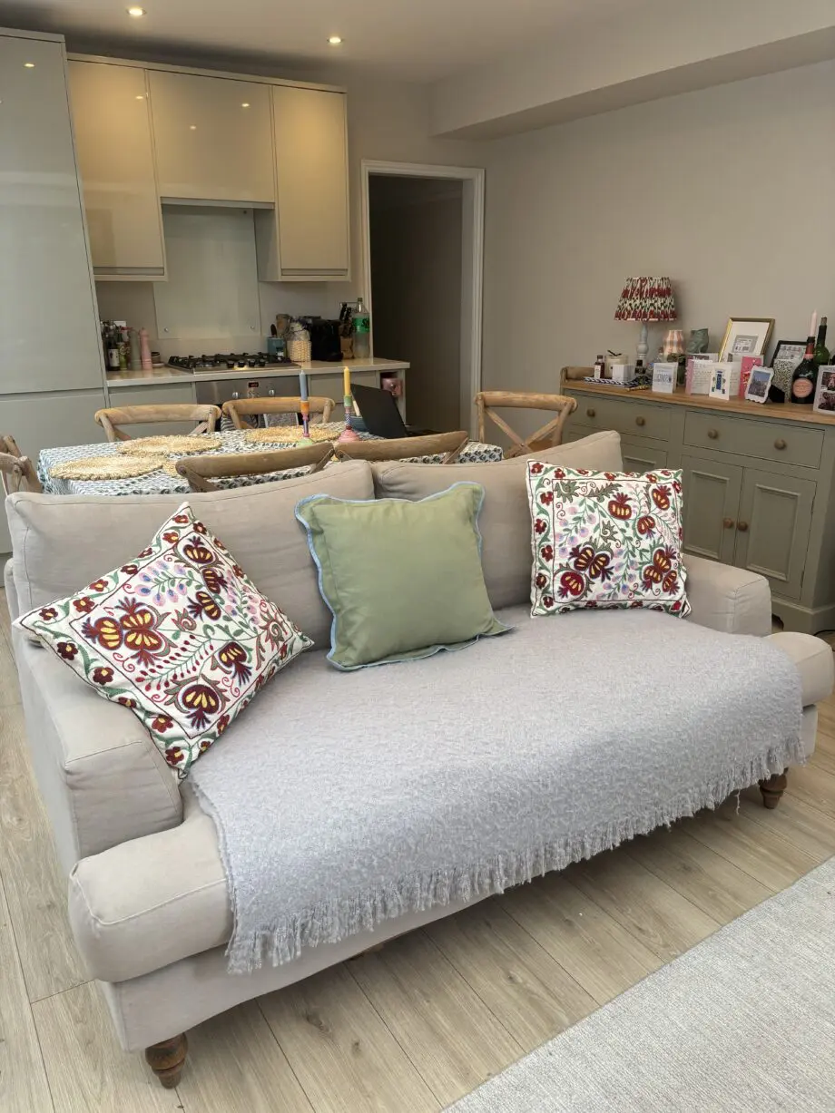 Sofa.com brushed linen cotton 2 seater sofa