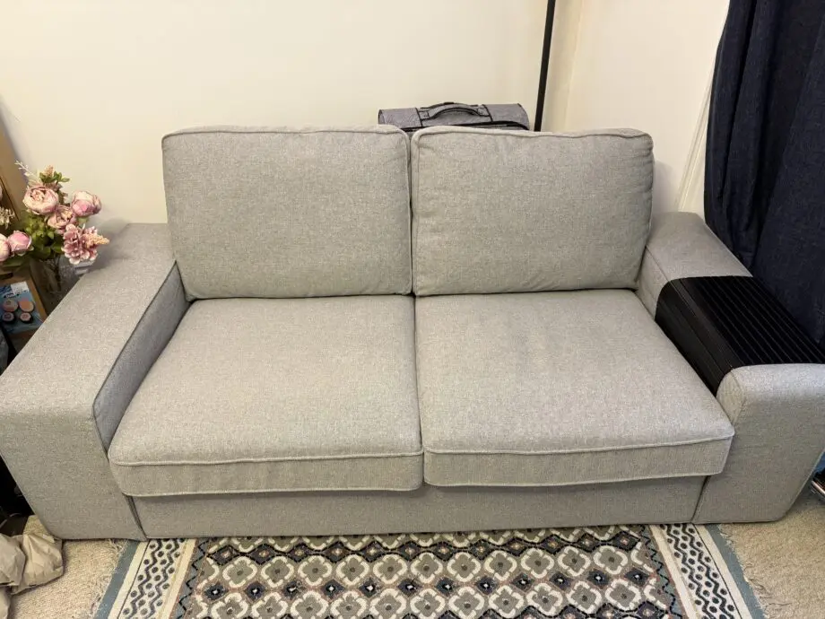IKEA light grey KIVIK 2-seat sofa