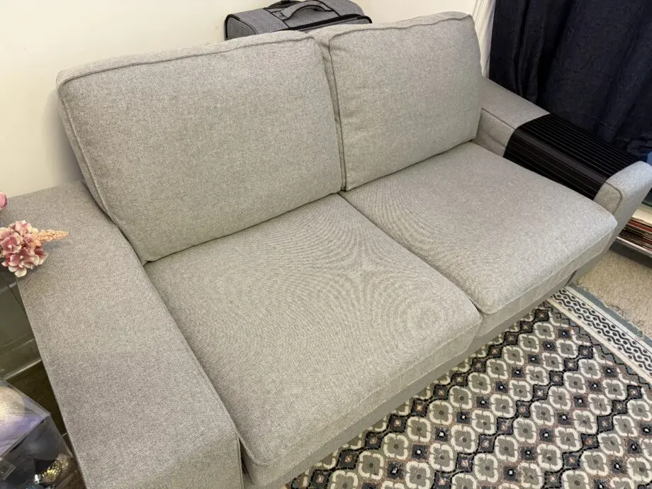 IKEA light grey KIVIK 2-seat sofa