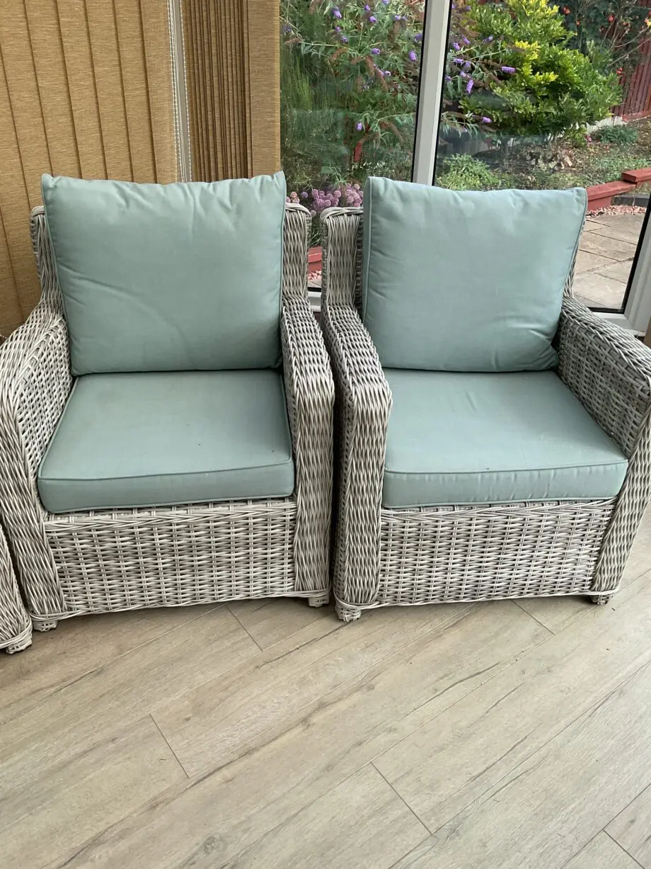 Conservatory or Garden Settee and 2 Chairs