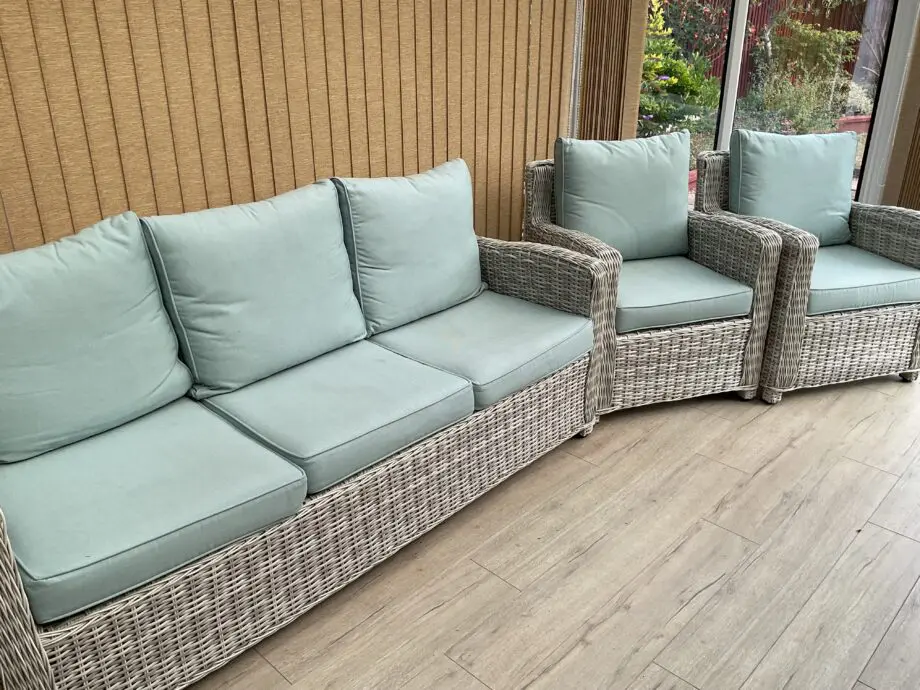 Conservatory or Garden Settee and 2 Chairs