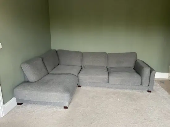 DFS Grey Boden Right Hand Facing Arm Open End Corner