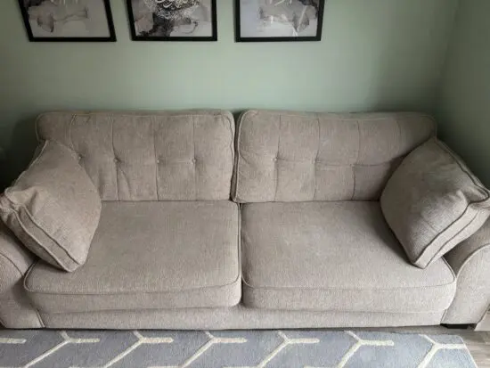 DFS Sophia beige oatmeal 4 seater sofa