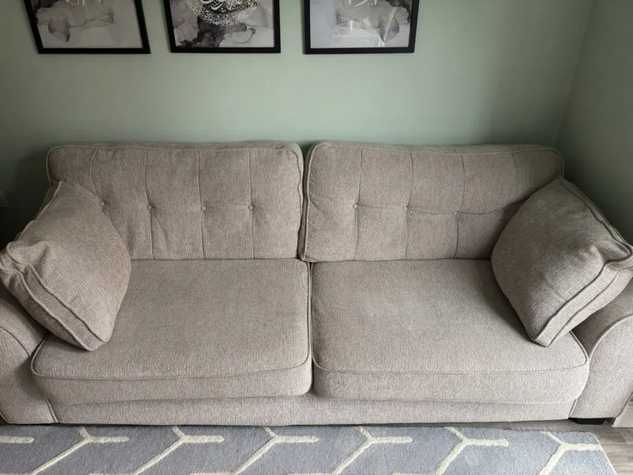 DFS Sophia beige oatmeal 4 seater sofa