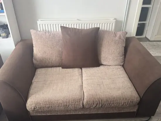 Beige/Brown 2 Seater