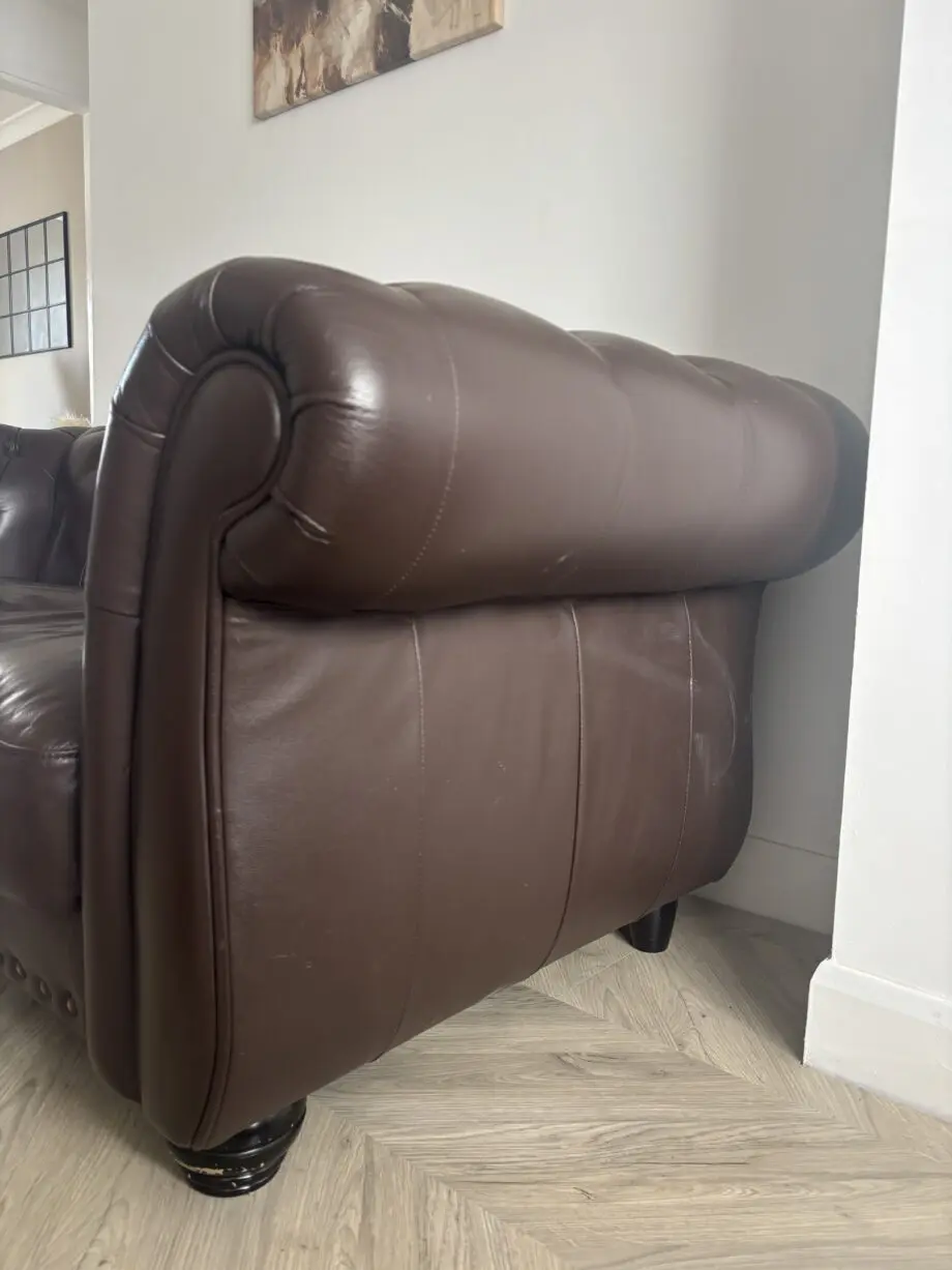 Very - brown leather sofa set