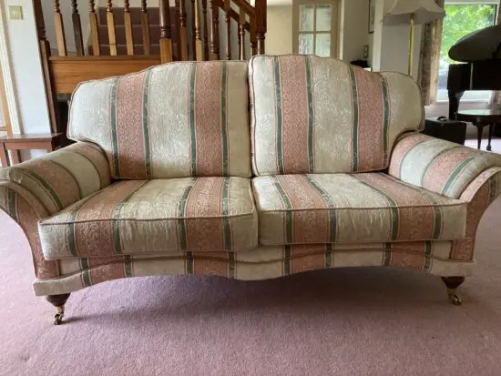 3 Piece Suite with footstool - excellent condition