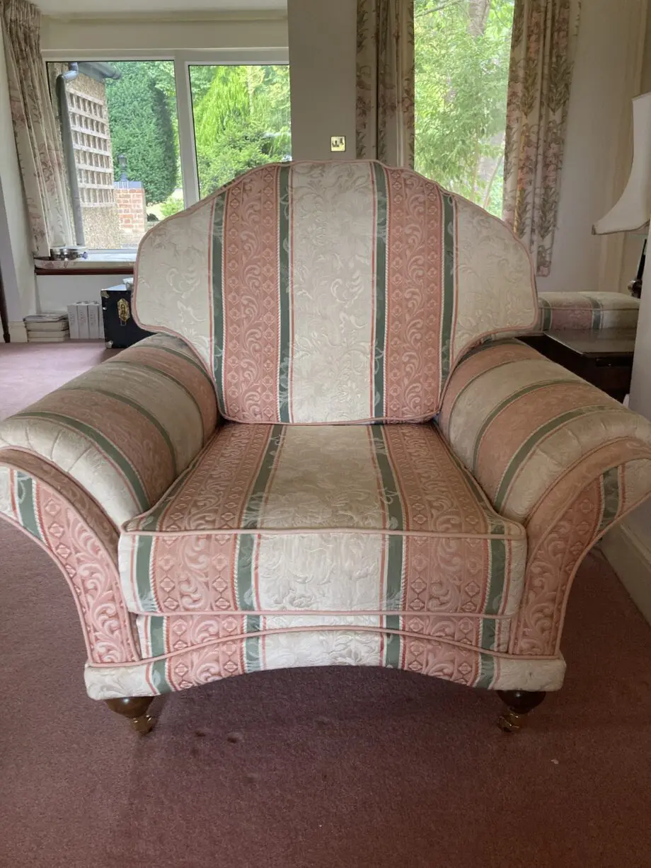 3 Piece Suite with footstool - excellent condition
