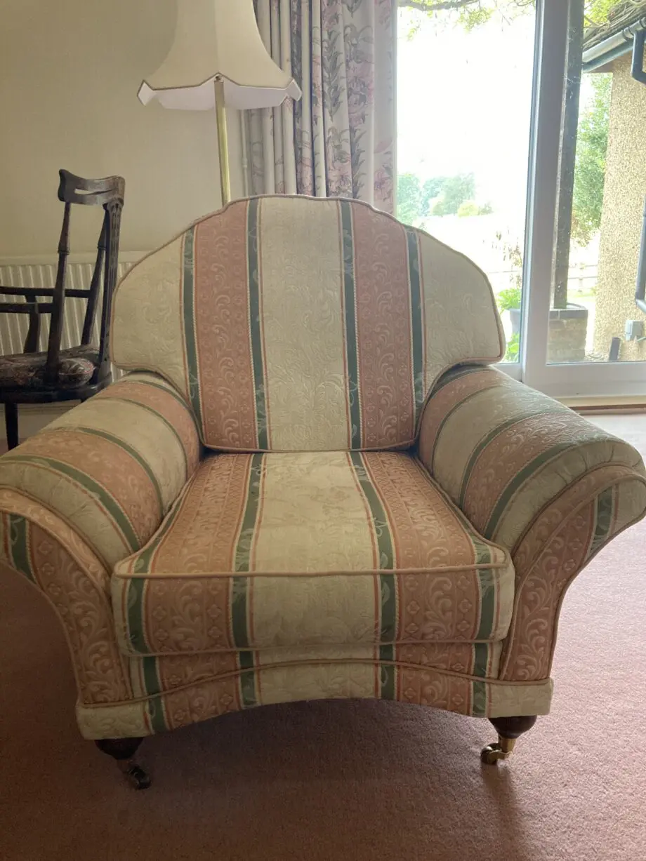 3 Piece Suite with footstool - excellent condition