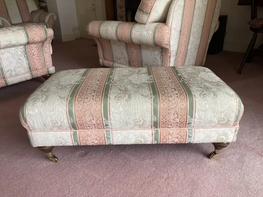 3 Piece Suite with footstool - excellent condition