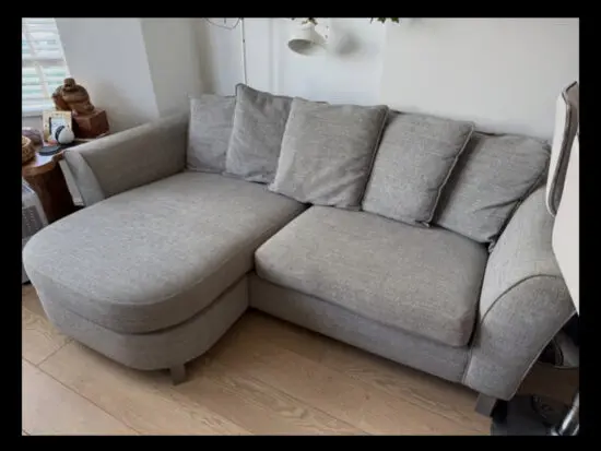 DFS Lorella pillow back 4 seater sofa