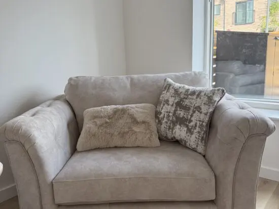 Furniture Village - Kenzo Cream - Boutique Aura Love Seat - AURALS--STK-001