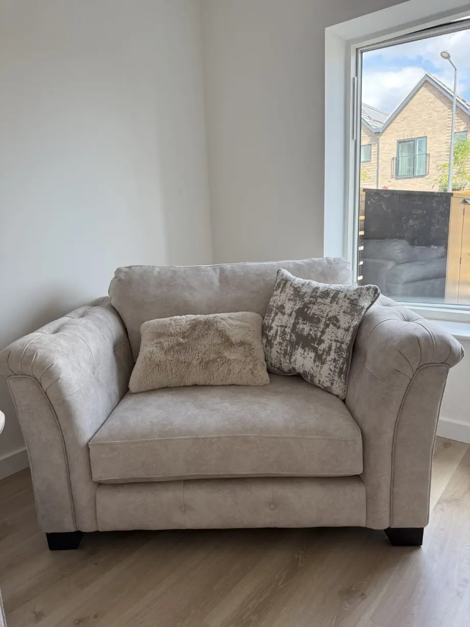 Furniture Village - Kenzo Cream - Boutique Aura Love Seat - AURALS--STK-001
