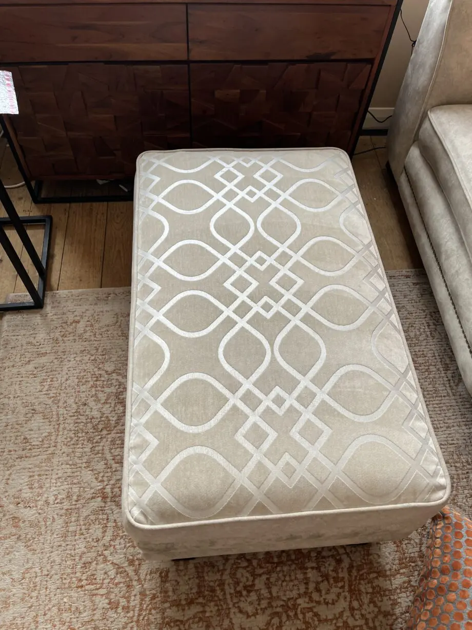 Laurence Llewelyn Bowen suite with Footstool and storage
