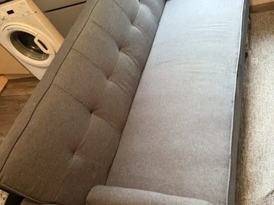 Dark gray 3seater bed sofa