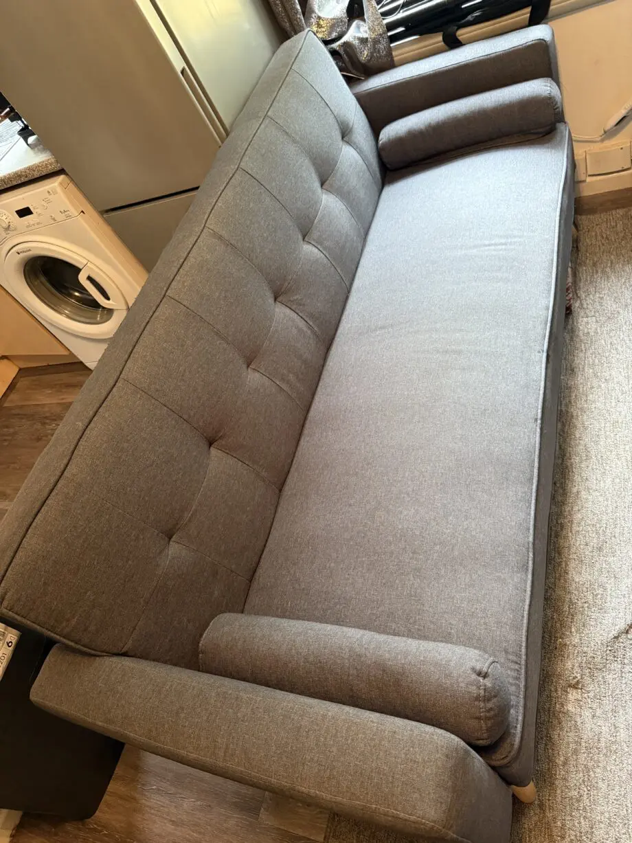 Dark gray 3seater bed sofa