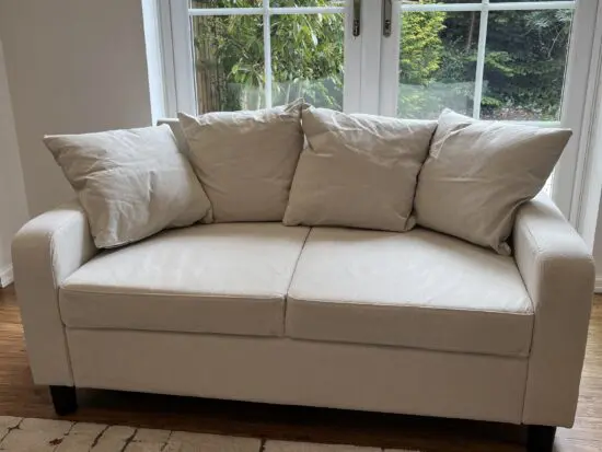 Laura James “Tracy” 2-Seater Sofa – Oatmeal, Like New