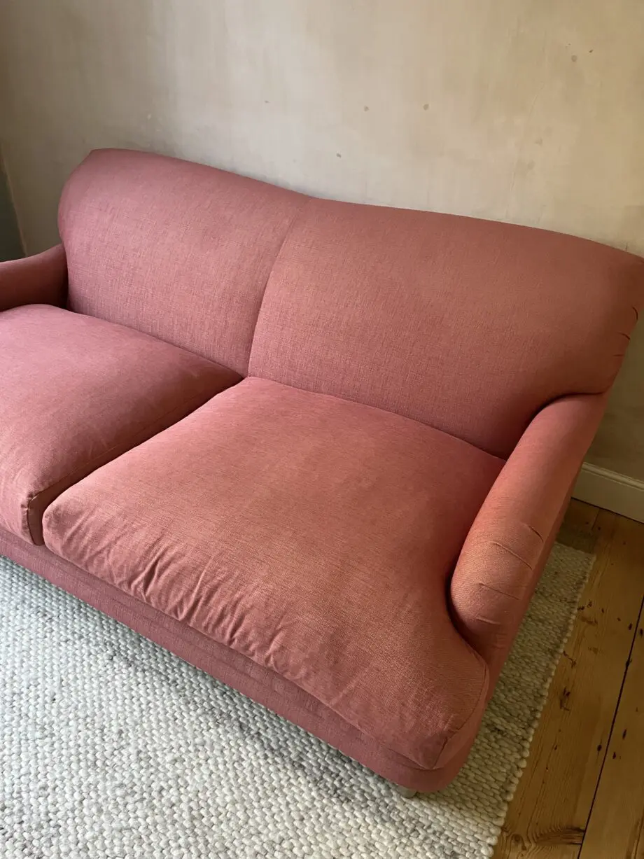 Large Loaf Pudding Sofa in Rhubarb Fool Clever Twill, like new