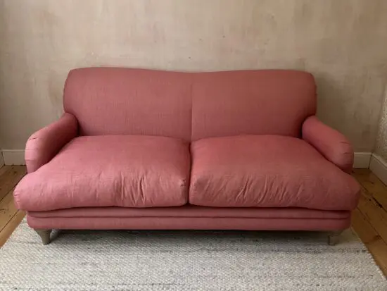 Large Loaf Pudding Sofa in Rhubarb Fool Clever Twill, like new